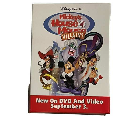 Vtg Pinback Button Mickey's House of Mouse Villains Nostalgic Collectible - Picture 1 of 3